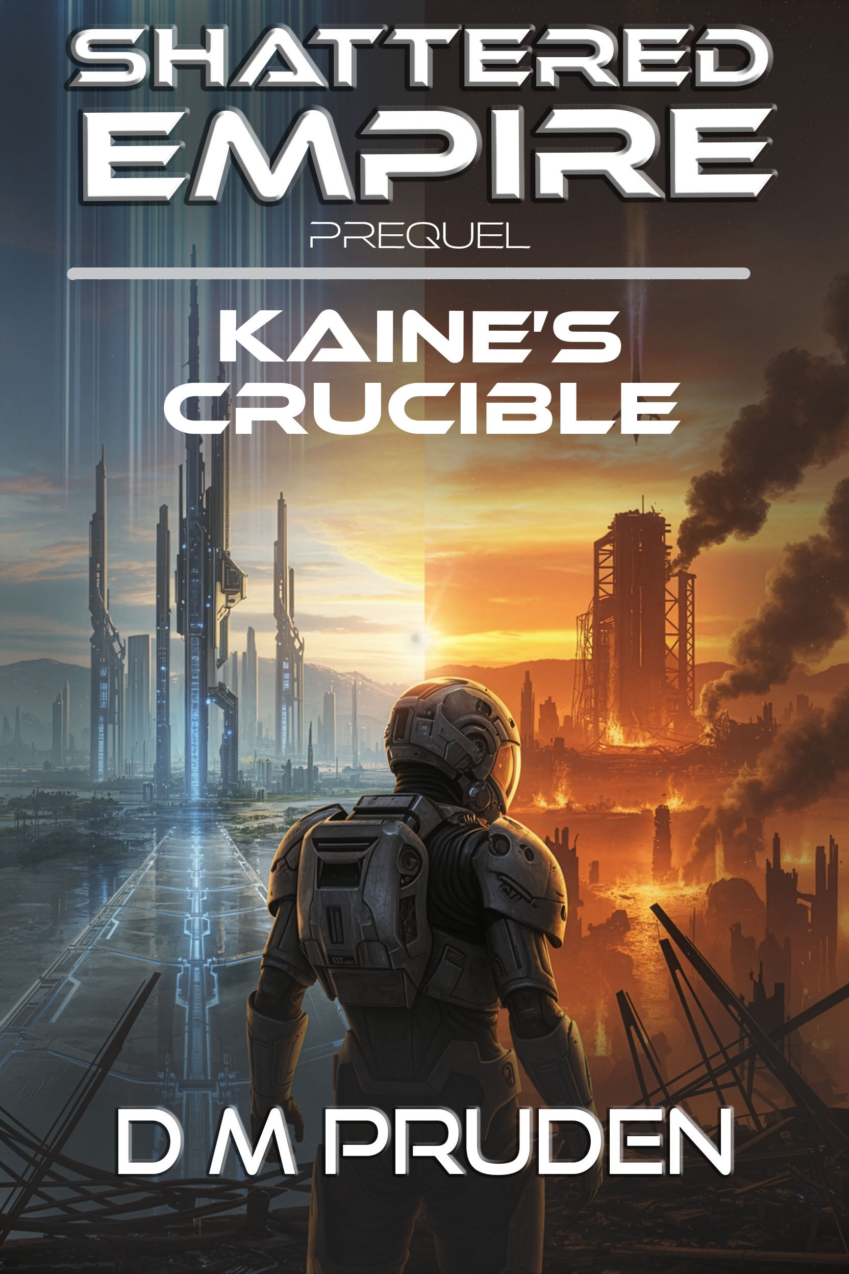 Ebook cover for Kaine's Crucible prequel novella for the Shattered Empire military sci-fi series