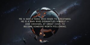 Shattered Empire series quote — on Hayden Kaine's character arc by D.M.Pruden